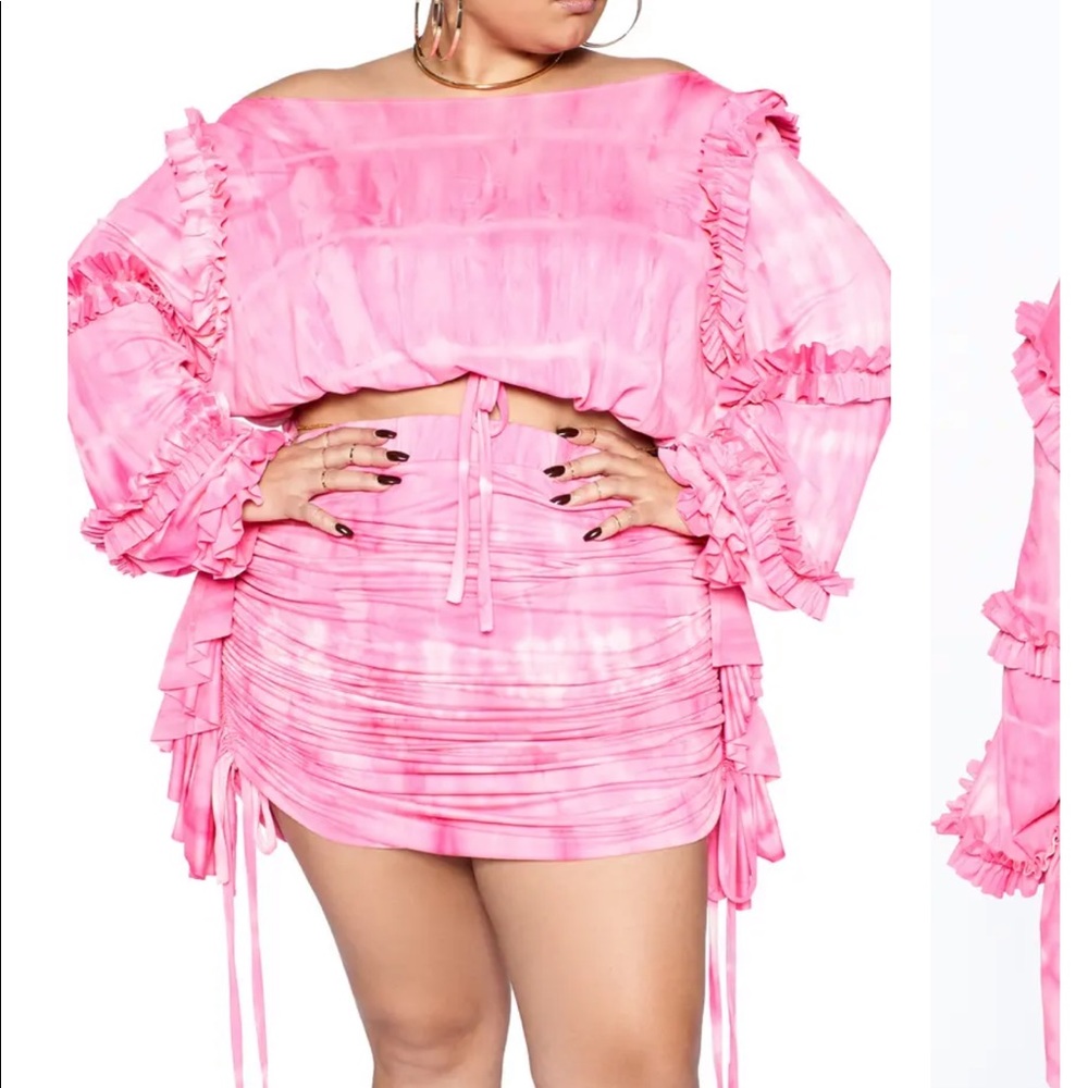 Zelie for she pink tie-dye set